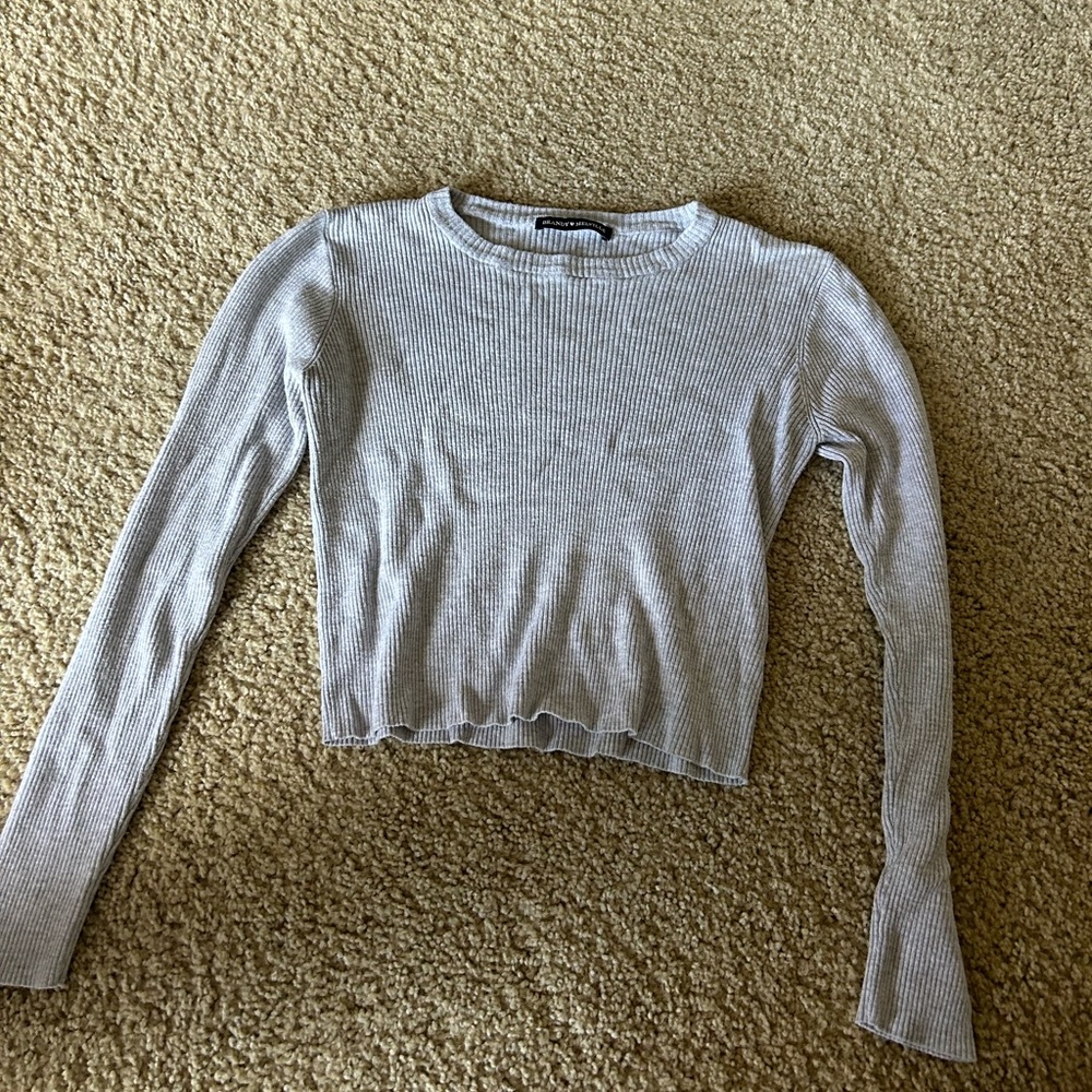 BRANDY MELVILLE GREY SWEATER